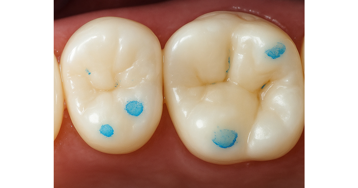 blue articulating paper