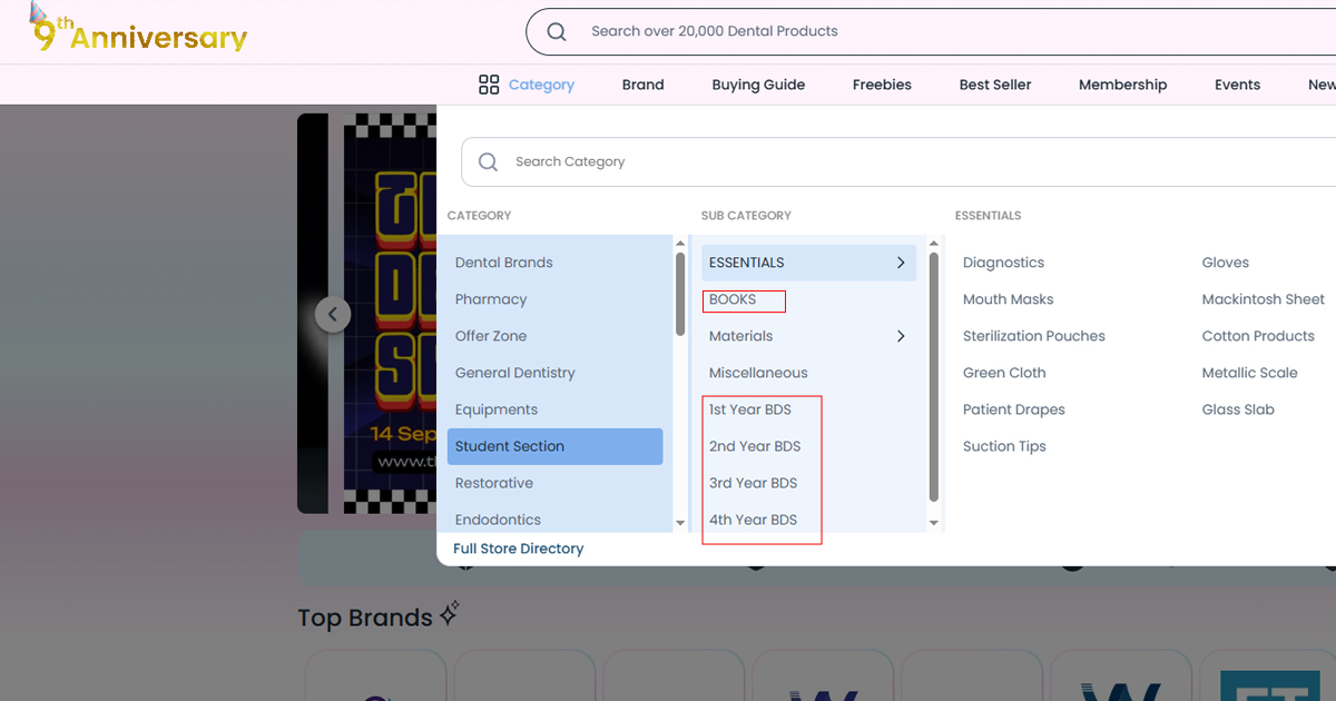 Books Category on dentalkart