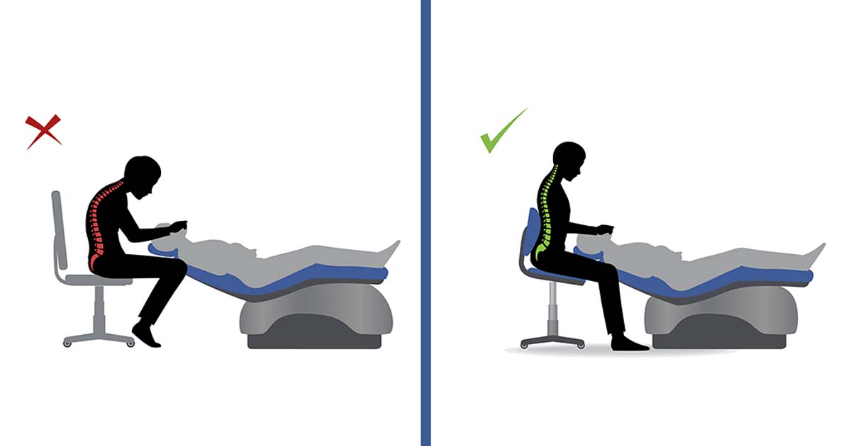 ideal posture for dentists