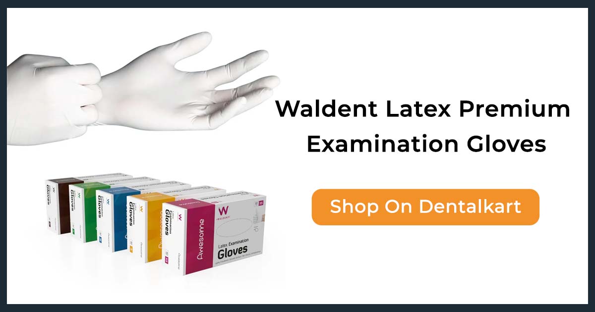 Waldent Latex Premium Examination Gloves