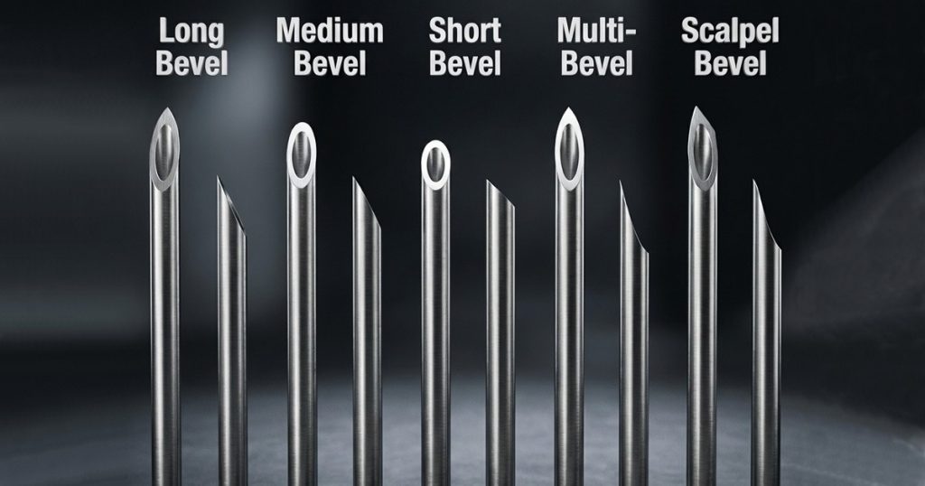 Multi-bevel ultra-sharp tips