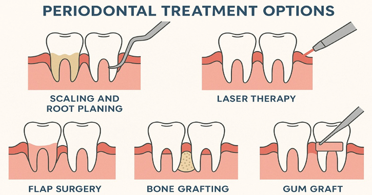 types of surgical periodontal therapy