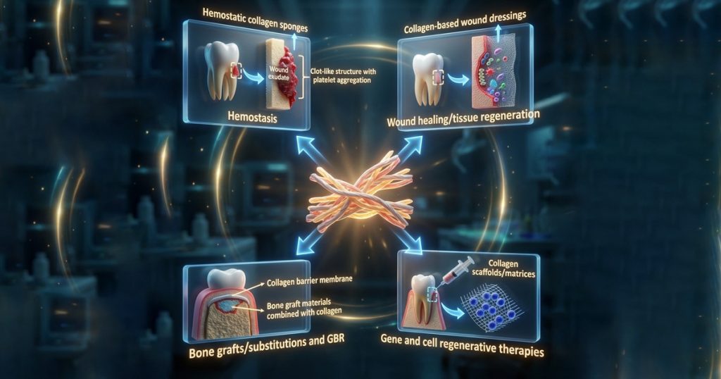 Collagen membrane for GBR.