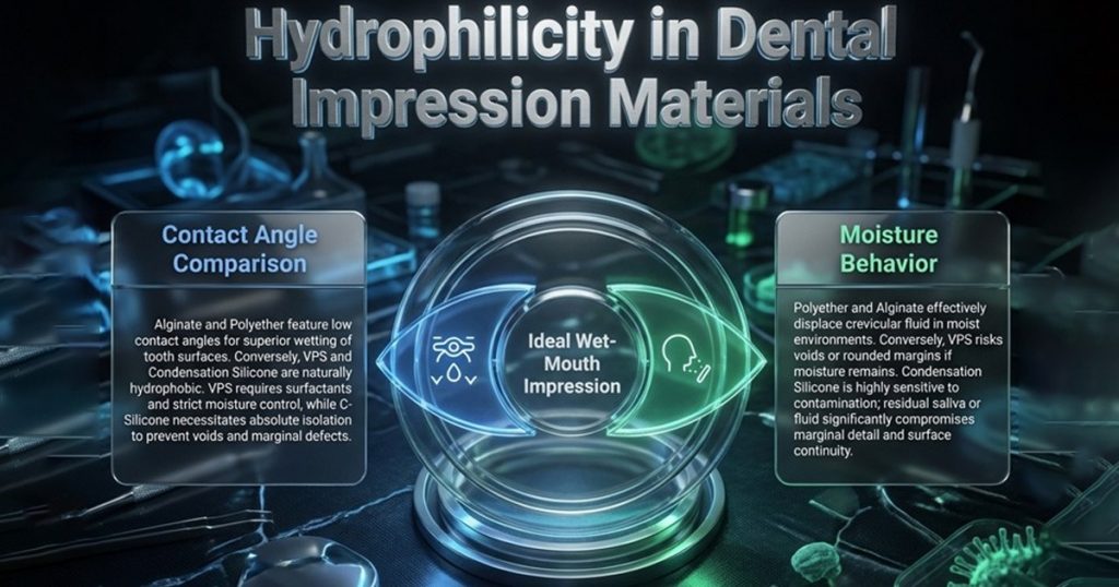 hydrophilicity in dental impression materials
