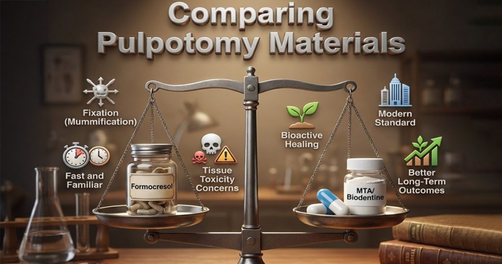 Pulpotomy: Formocresol vs MTA/Biodentine
